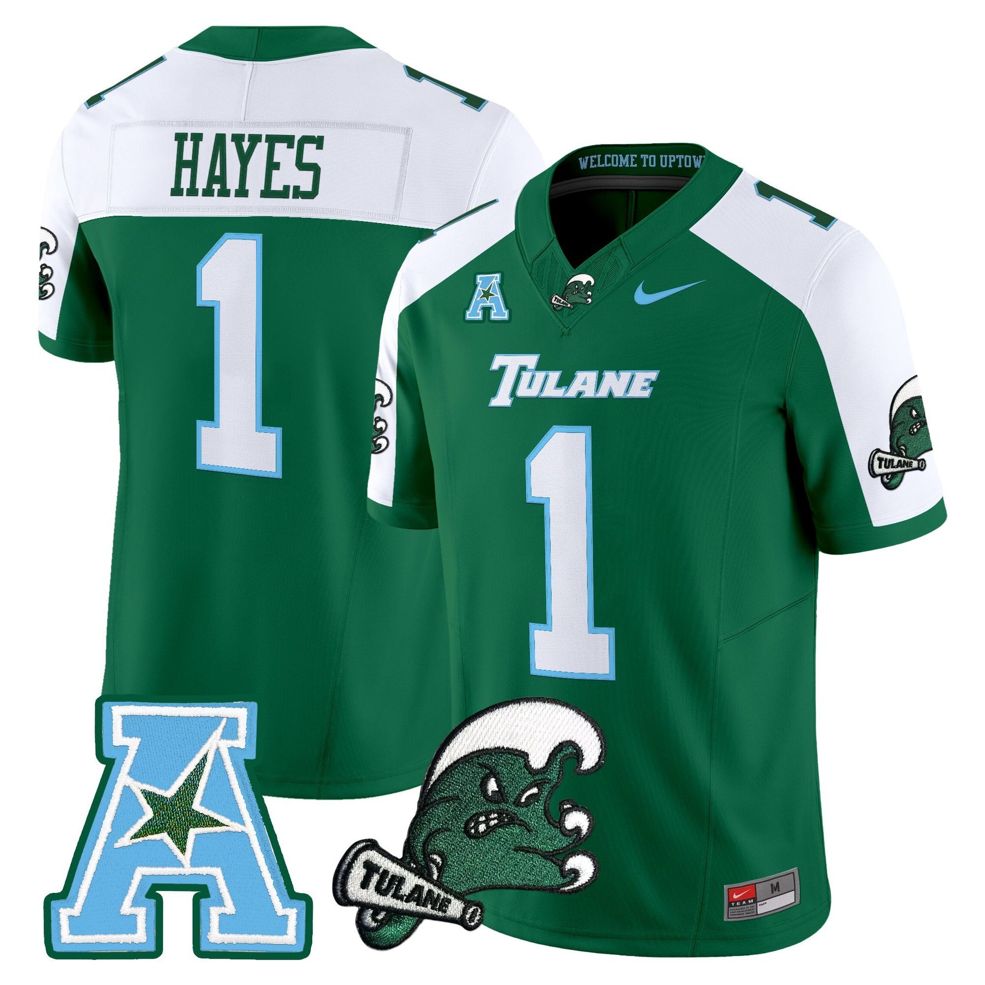 Men's Tulane Green Wave 2025 Vapor Limited Jersey - All Stitched