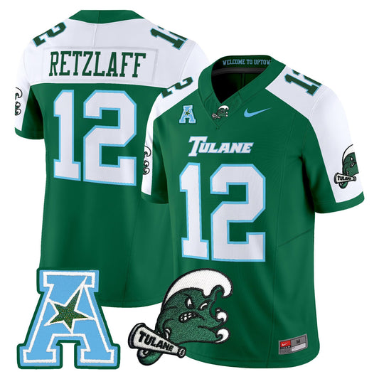 Men's Tulane Green Wave 2025 Vapor Limited Jersey - All Stitched