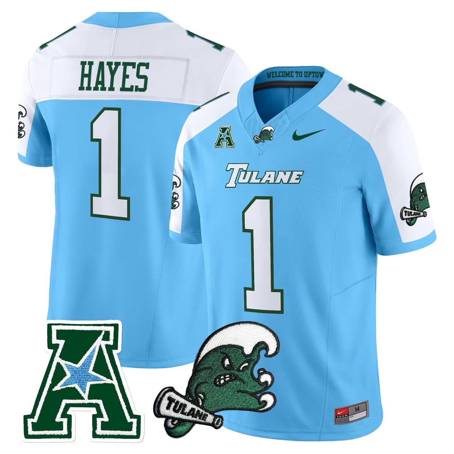 Men's Tulane Green Wave 2025 Vapor Limited Jersey - All Stitched