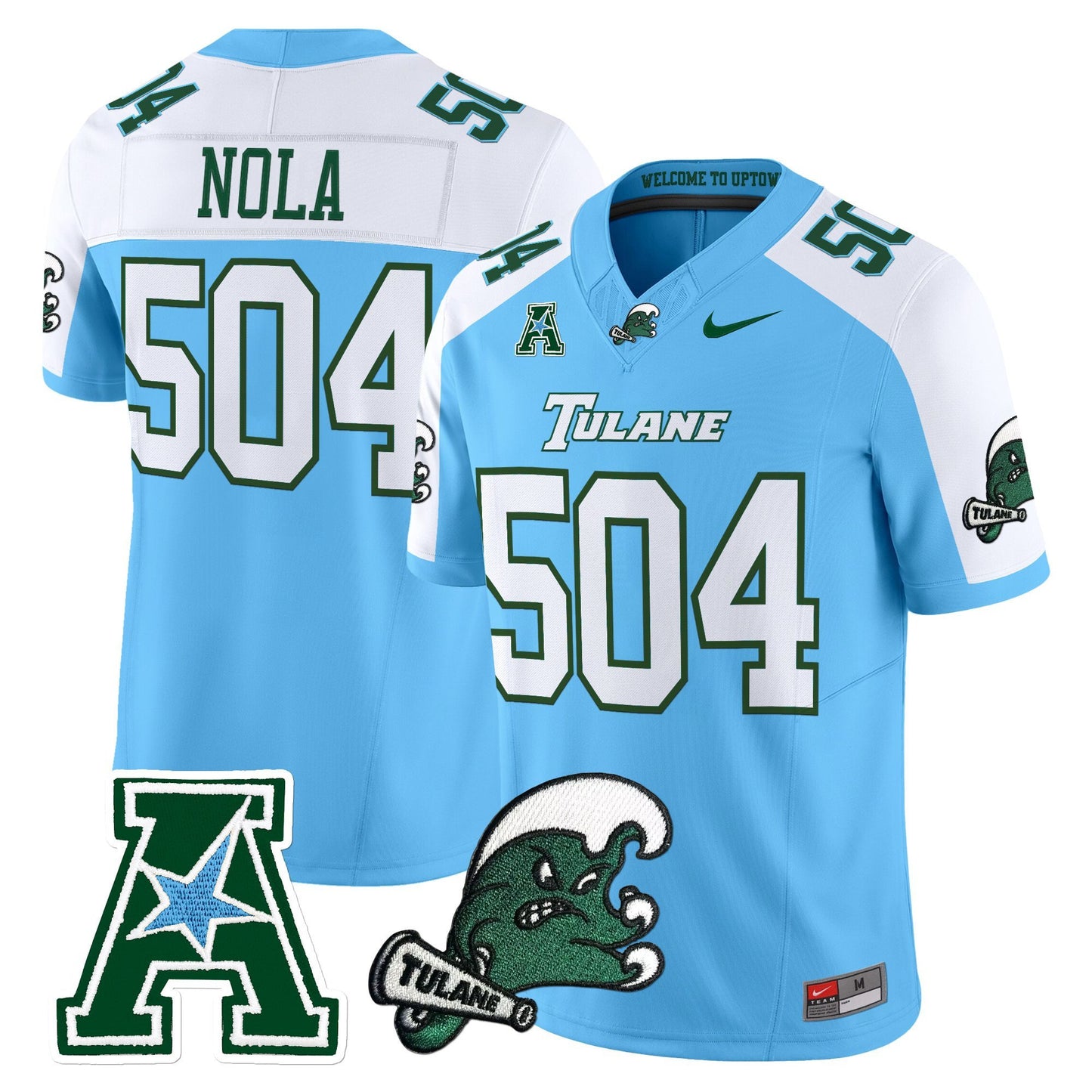 Men's Tulane Green Wave 2025 Vapor Limited Jersey - All Stitched