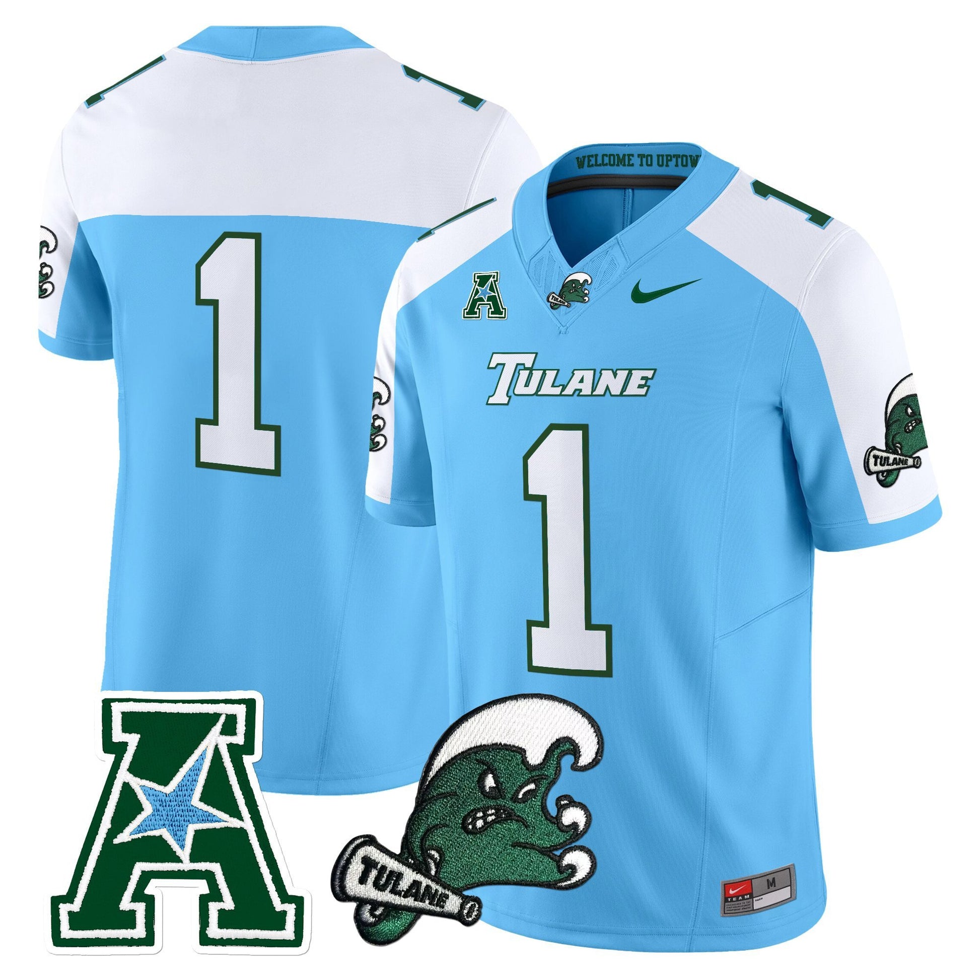 Men's Tulane Green Wave 2025 Vapor Limited Jersey - All Stitched