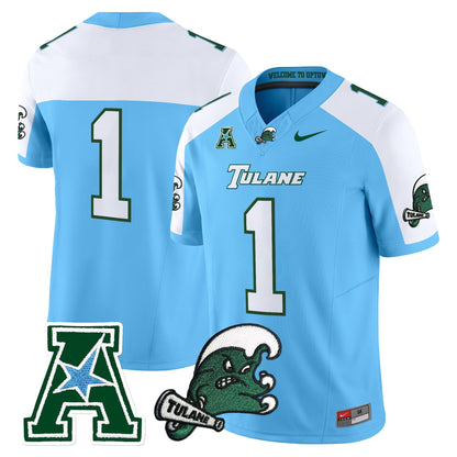 Men's Tulane Green Wave 2025 Vapor Limited Jersey - All Stitched