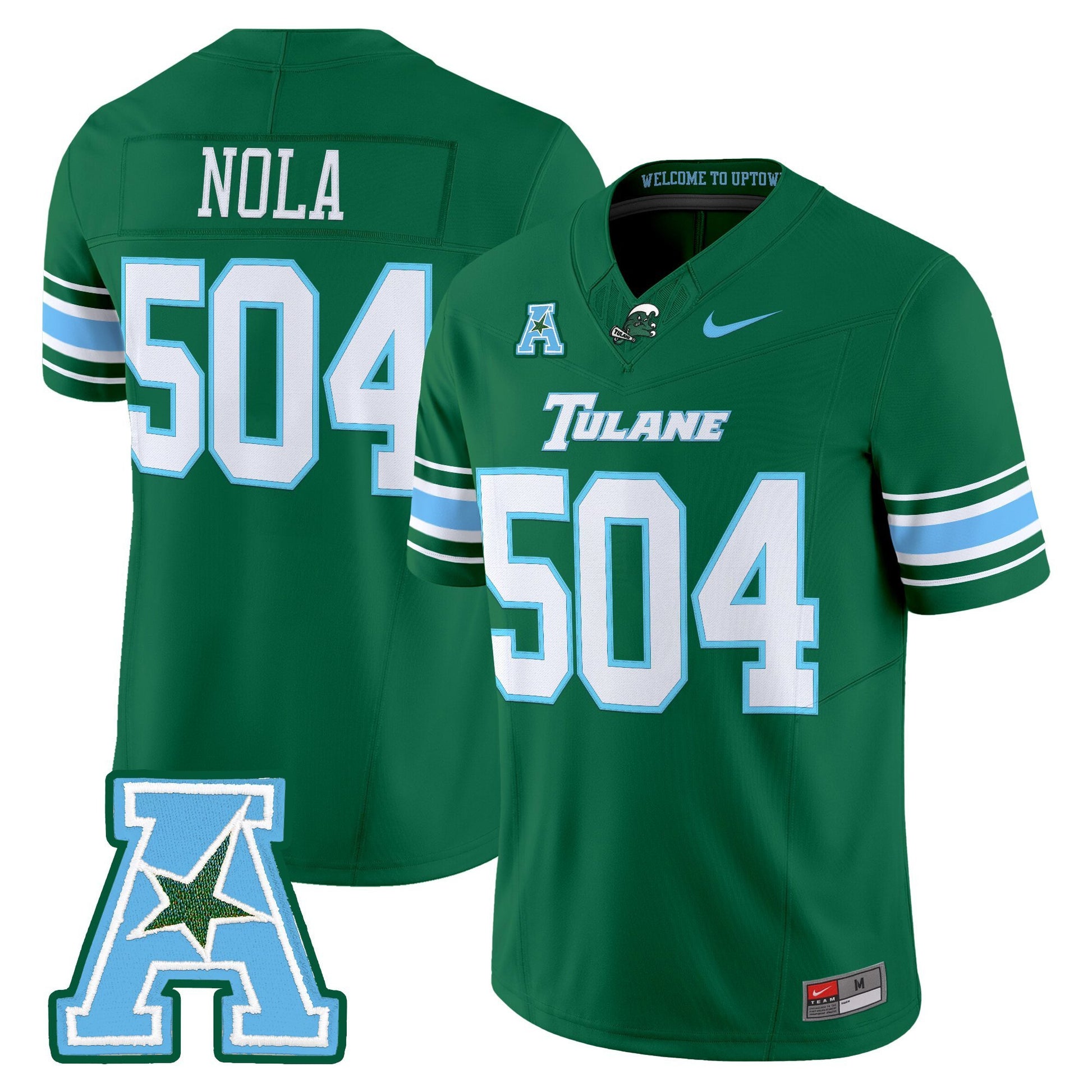 Men's Tulane Green Wave 2025 Vapor Limited Jersey - All Stitched