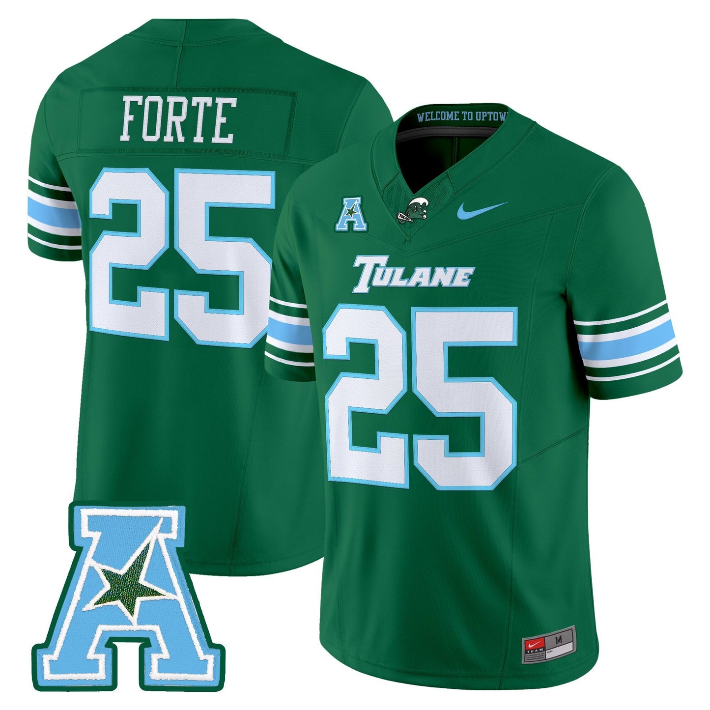 Men's Tulane Green Wave 2025 Vapor Limited Jersey - All Stitched