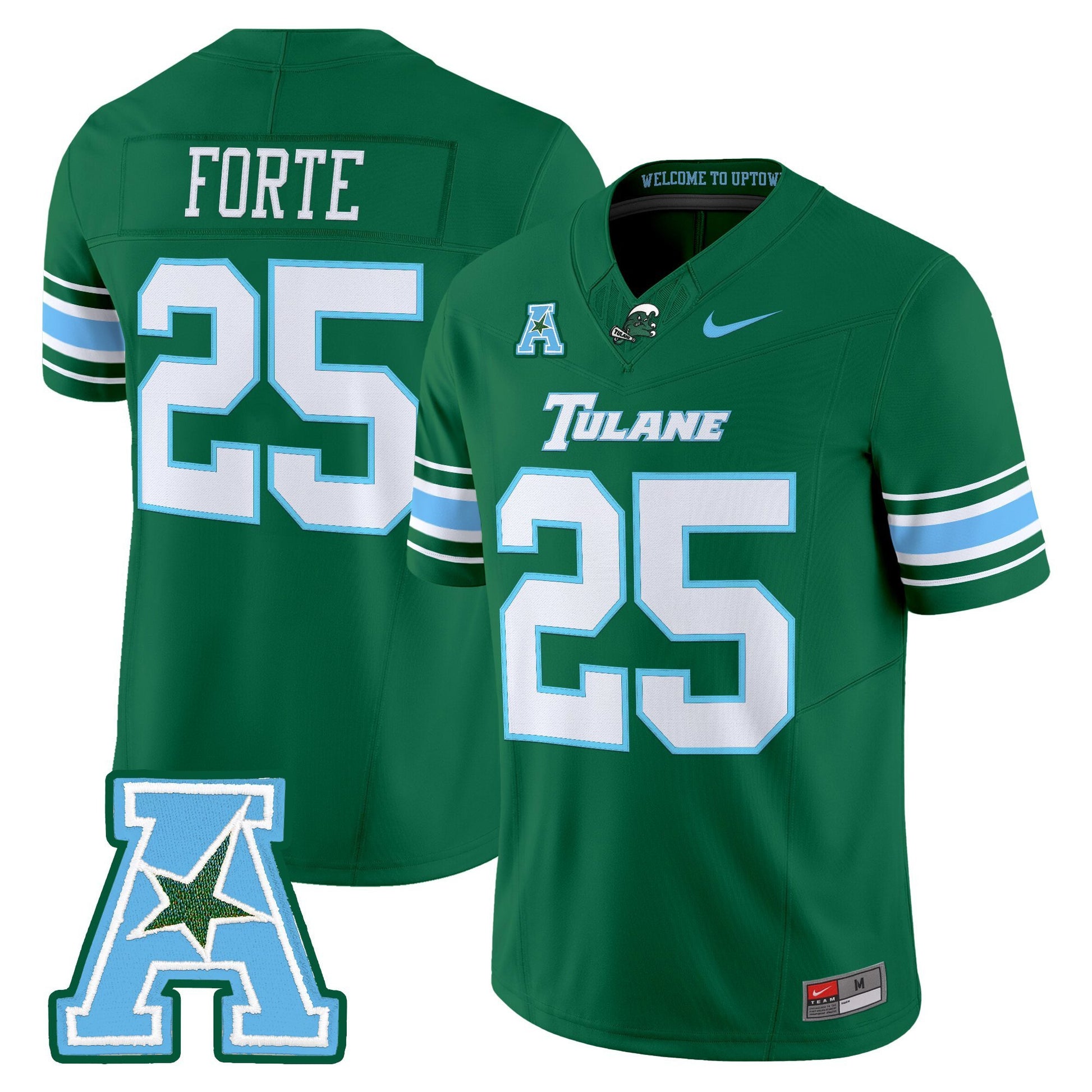 Men's Tulane Green Wave 2025 Vapor Limited Jersey - All Stitched