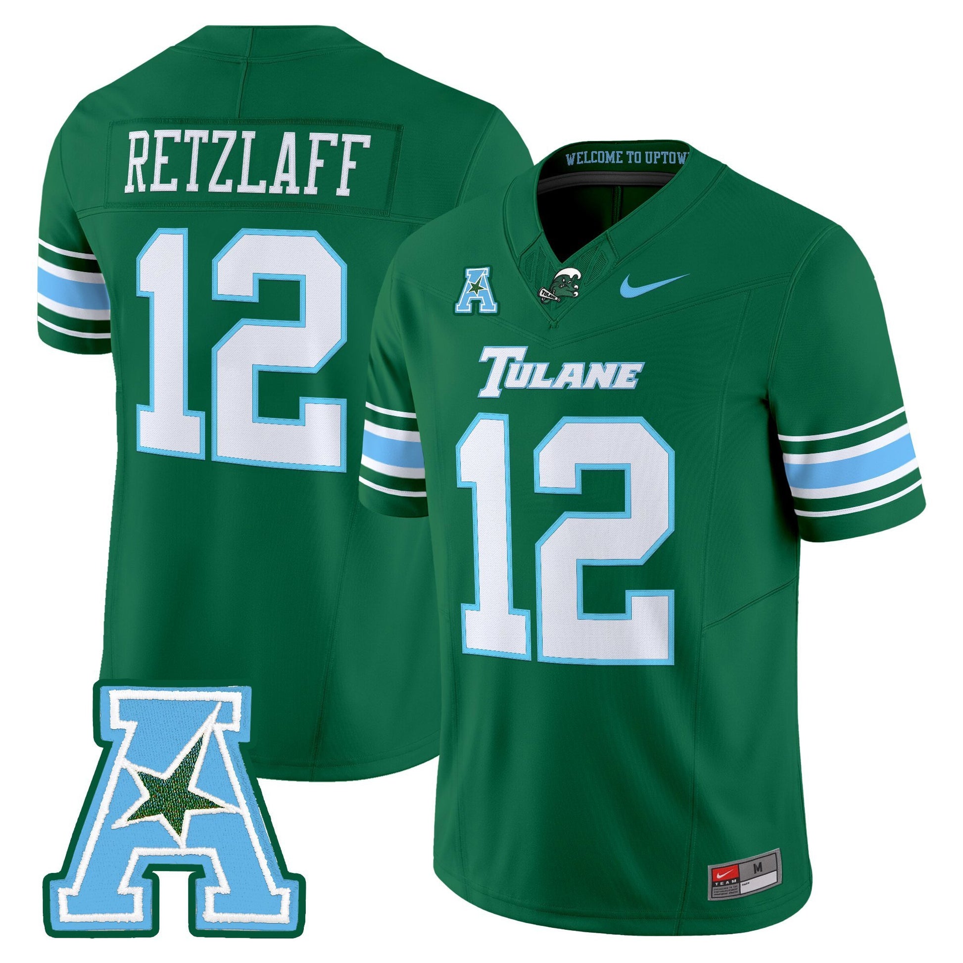 Men's Tulane Green Wave 2025 Vapor Limited Jersey - All Stitched