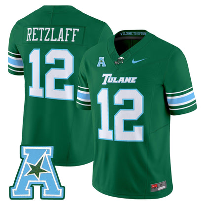 Men's Tulane Green Wave 2025 Vapor Limited Jersey - All Stitched