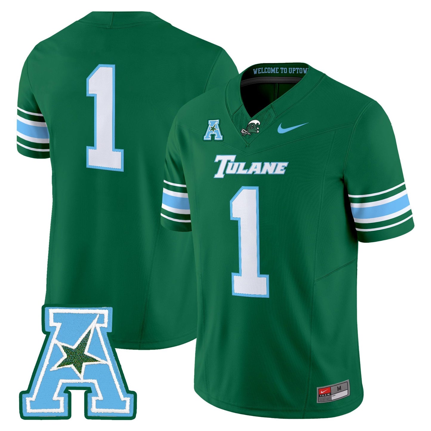 Men's Tulane Green Wave 2025 Vapor Limited Jersey - All Stitched