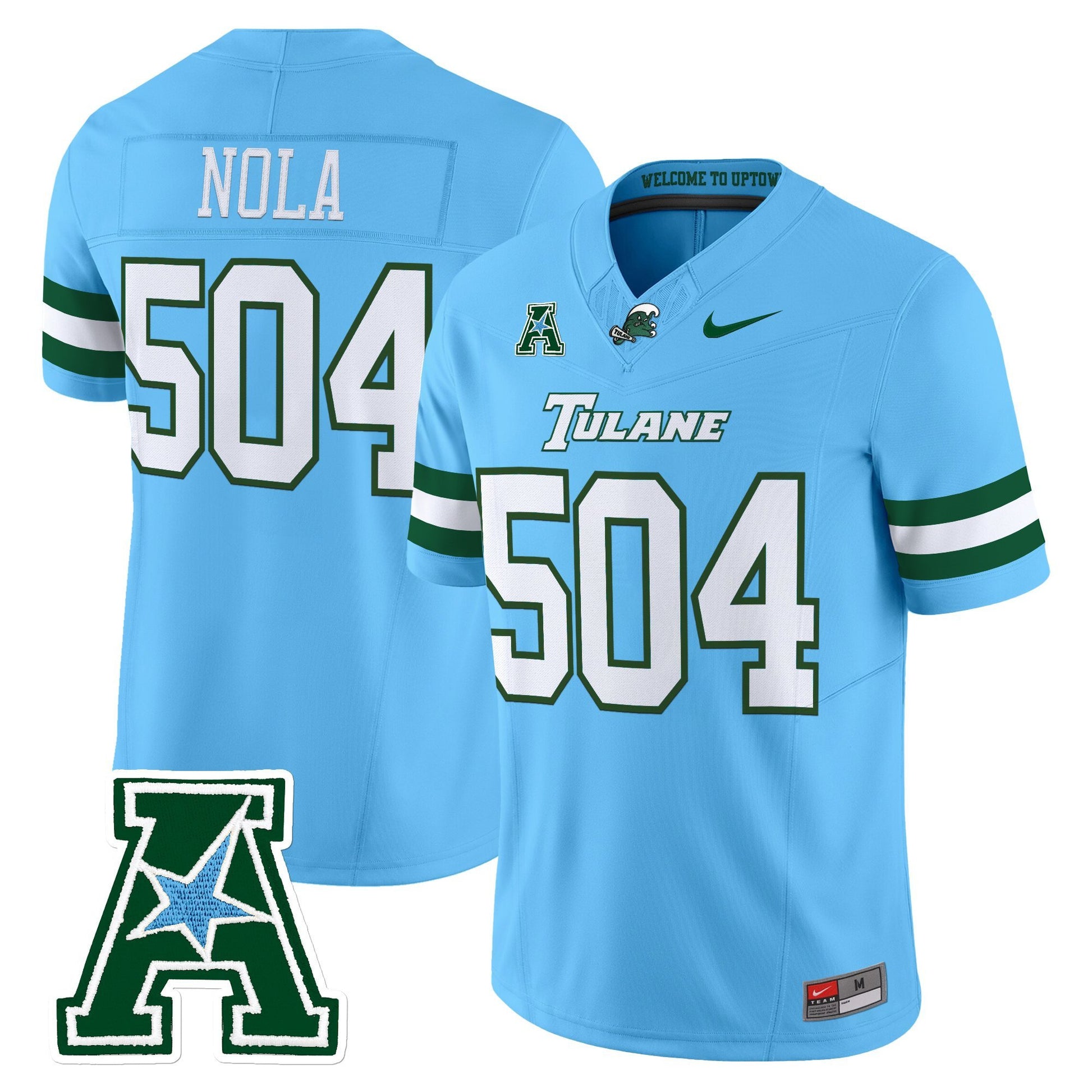 Men's Tulane Green Wave 2025 Vapor Limited Jersey - All Stitched