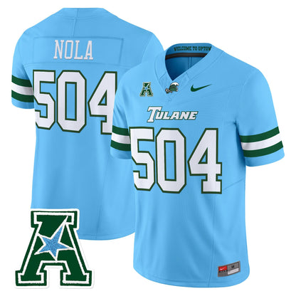 Men's Tulane Green Wave 2025 Vapor Limited Jersey - All Stitched
