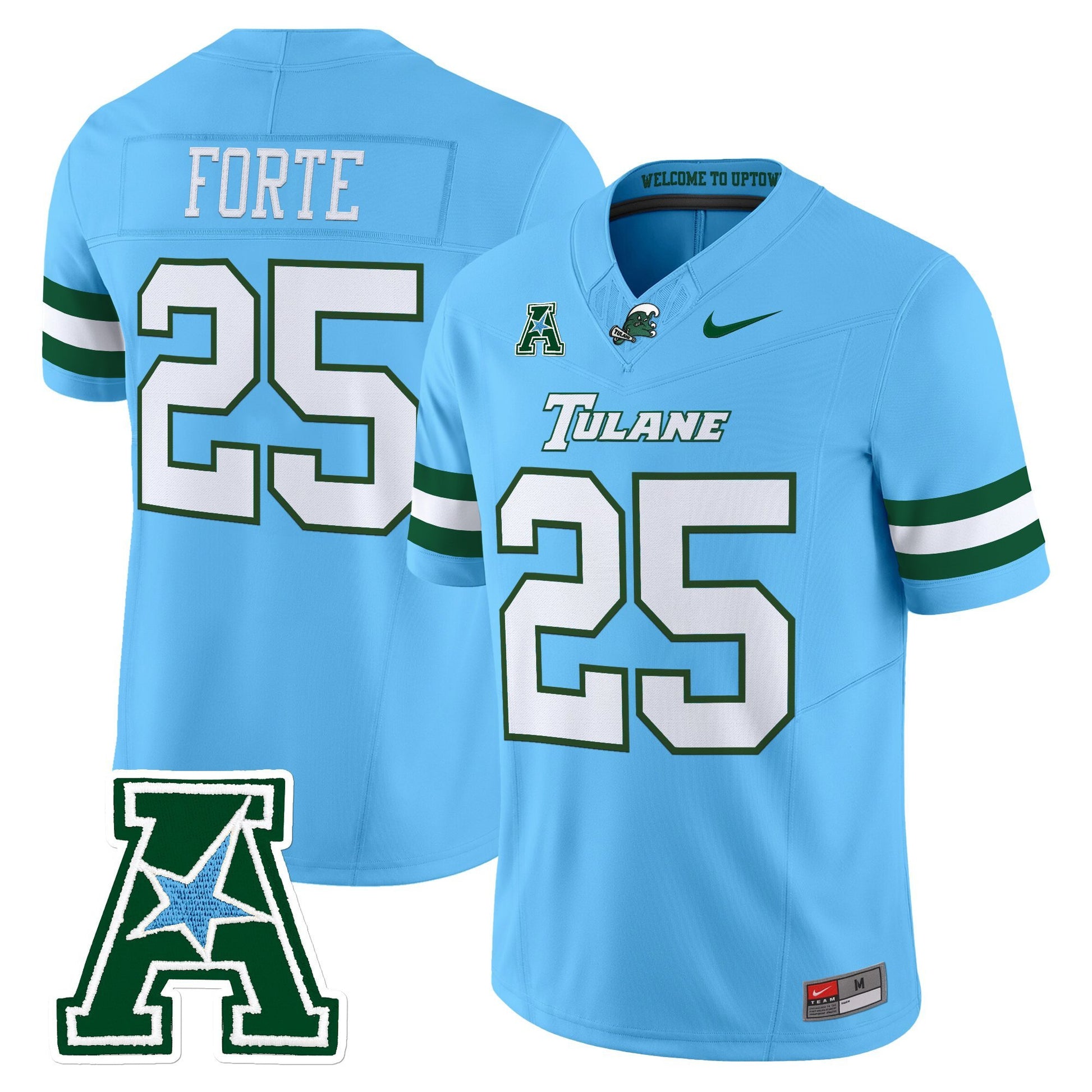 Men's Tulane Green Wave 2025 Vapor Limited Jersey - All Stitched