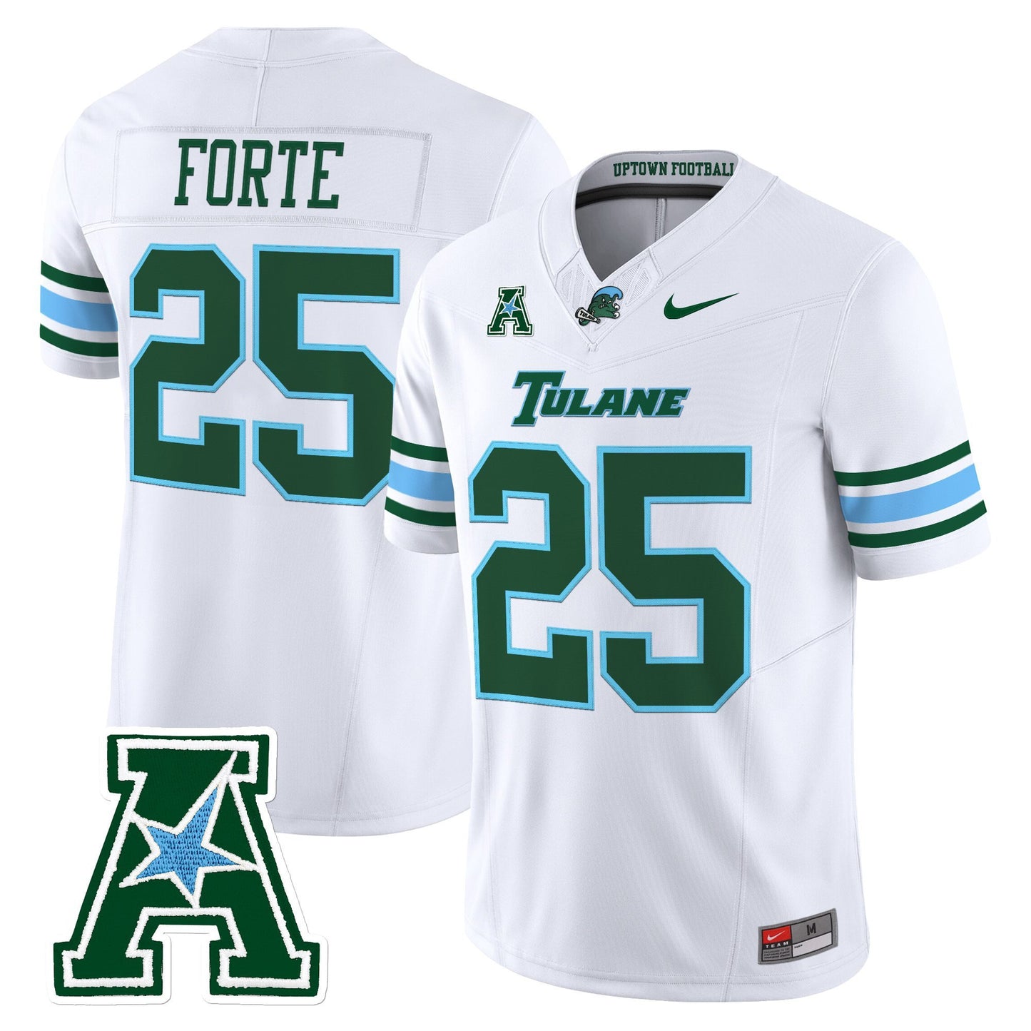 Men's Tulane Green Wave 2025 Vapor Limited Jersey - All Stitched