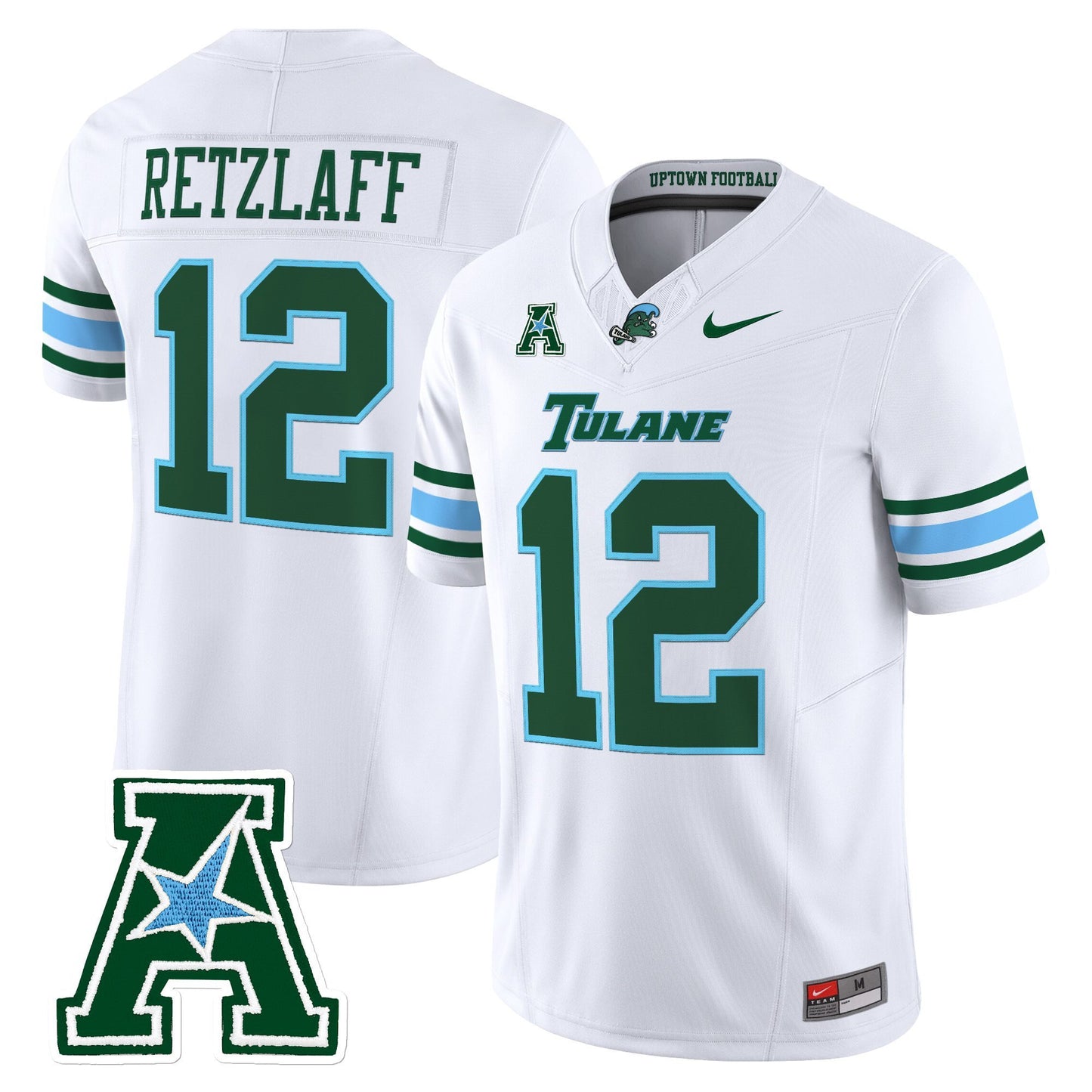 Men's Tulane Green Wave 2025 Vapor Limited Jersey - All Stitched