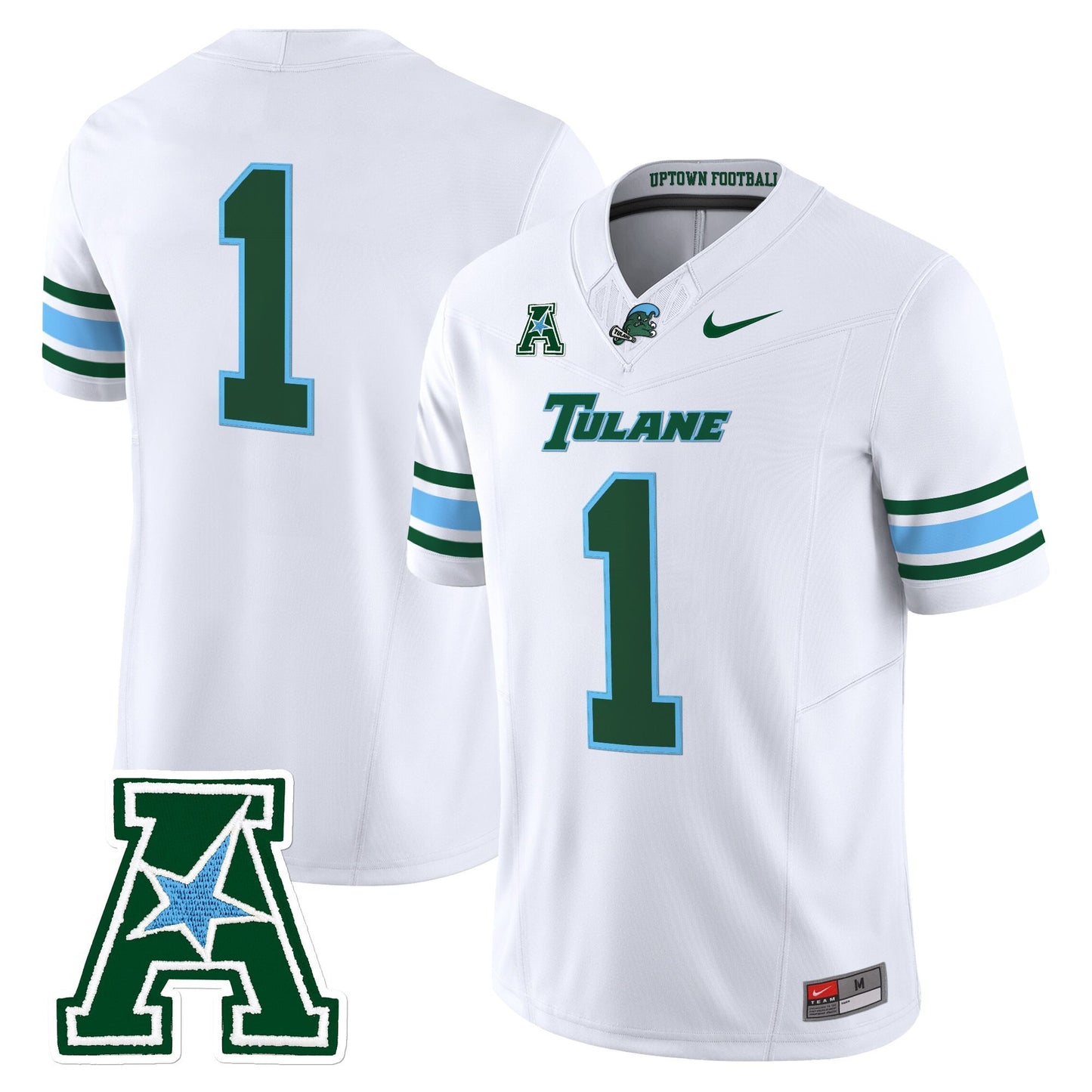 Men's Tulane Green Wave 2025 Vapor Limited Jersey - All Stitched