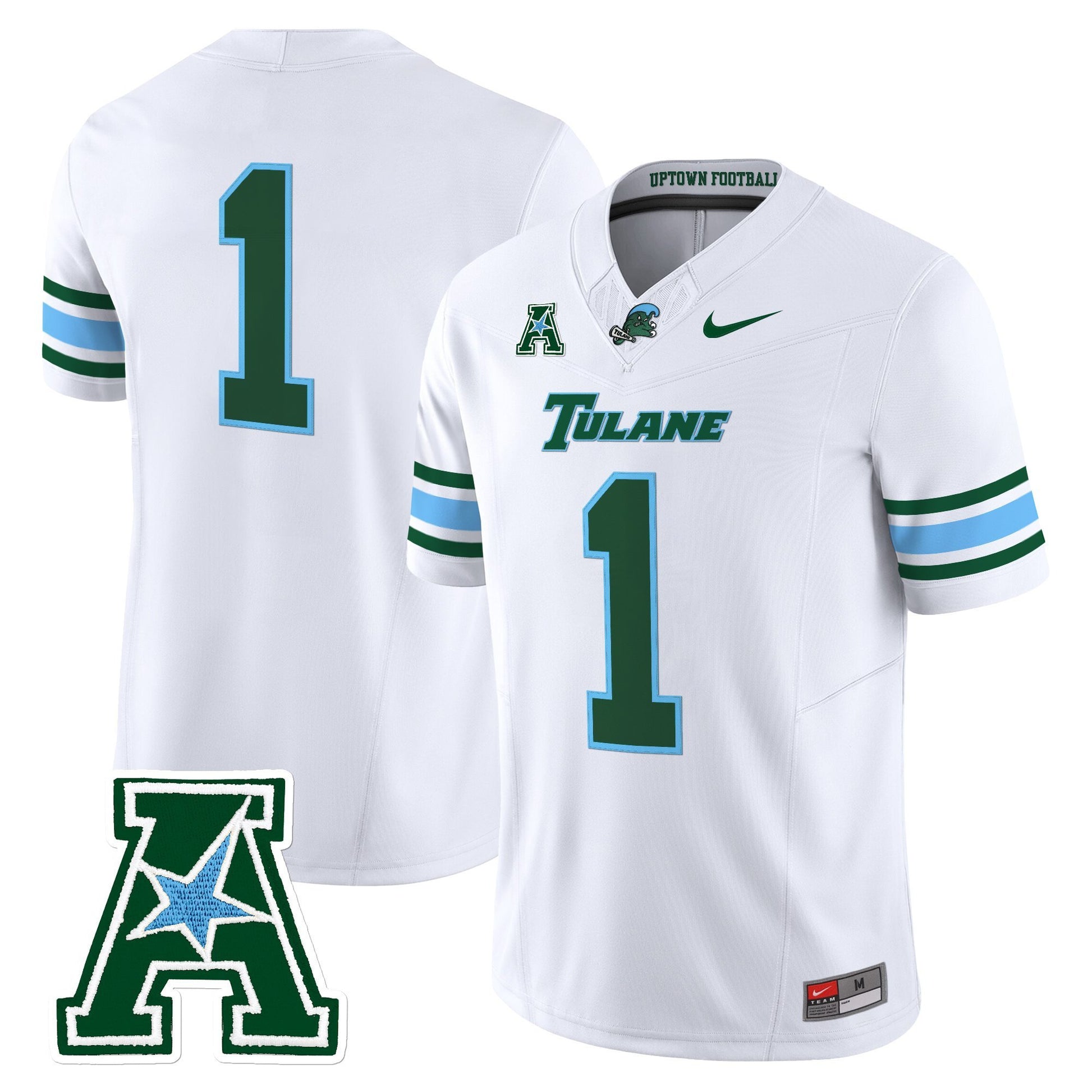 Men's Tulane Green Wave 2025 Vapor Limited Jersey - All Stitched