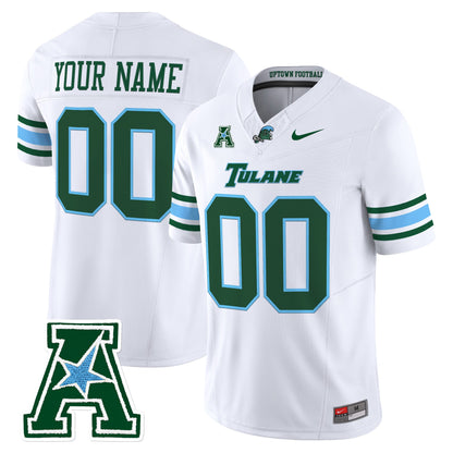 Tulane Green Wave 2025 Vapor Limited Custom Jersey - All Stitched