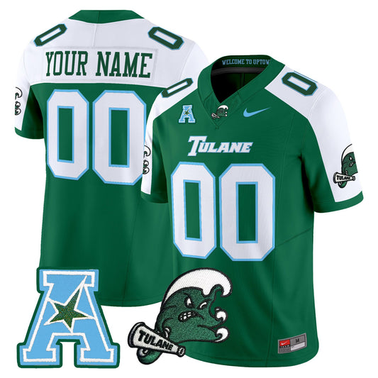 Tulane Green Wave 2025 Vapor Limited Custom Jersey - All Stitched