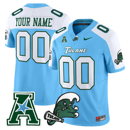 Tulane Green Wave 2025 Vapor Limited Custom Jersey - All Stitched