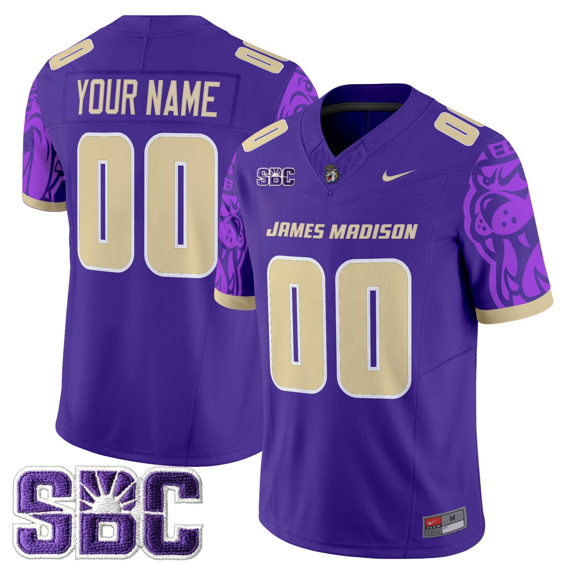 James Madison Dukes 2025 Vapor Limited Custom Jersey V2 - All Stitched