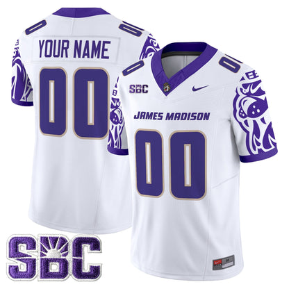 James Madison Dukes 2025 Vapor Limited Custom Jersey V2 - All Stitched