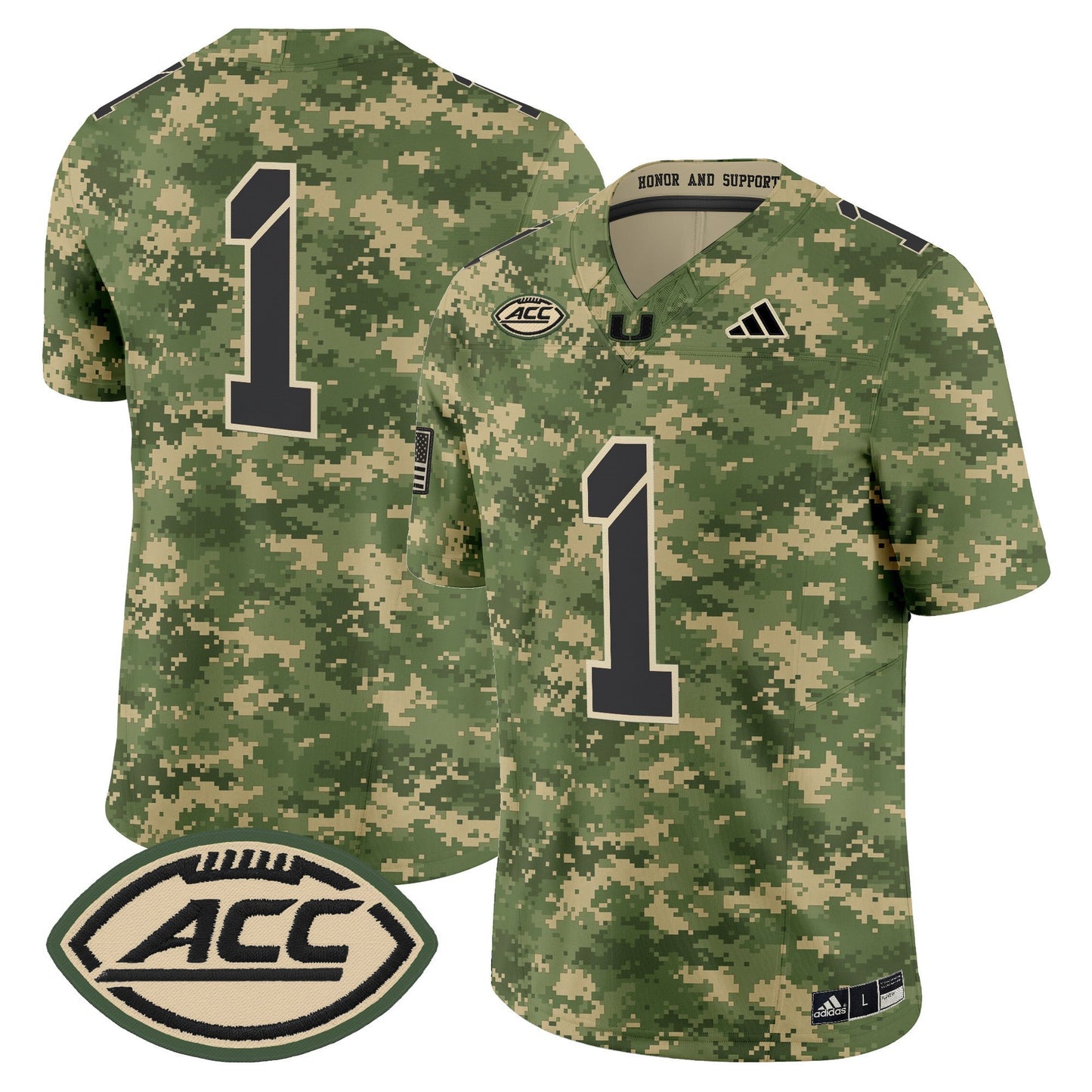Miami Hurricanes 2025 'Honor and Support' Vapor Limited Jersey - All Stitched