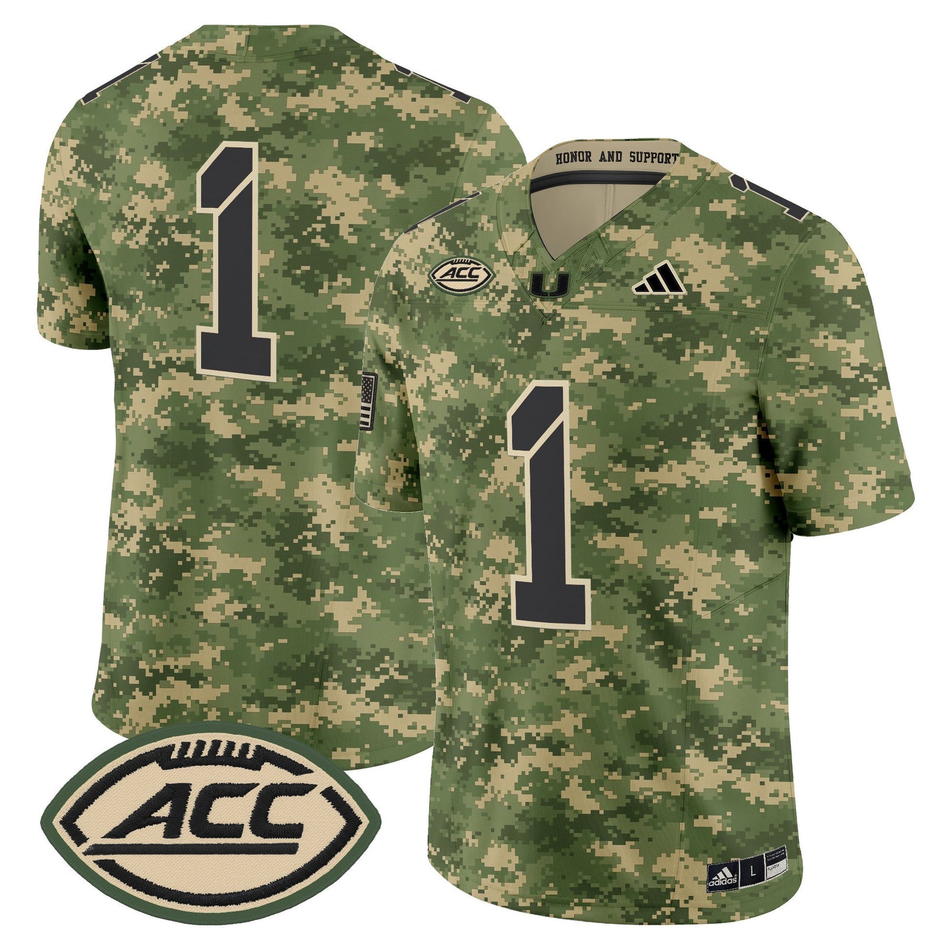 Miami Hurricanes 2025 'Honor and Support' Vapor Limited Jersey - All Stitched