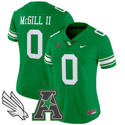 Women's North Texas Mean Green 2025 Vapor Limited Jersey - All Stitched