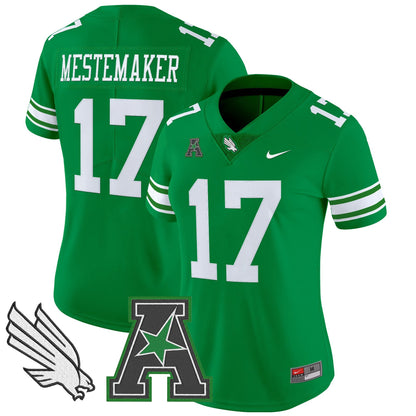 Women's North Texas Mean Green 2025 Vapor Limited Jersey - All Stitched