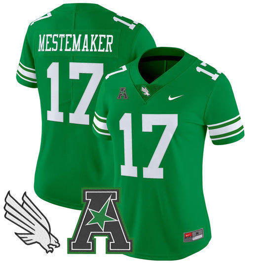 Women's North Texas Mean Green 2025 Vapor Limited Jersey - All Stitched