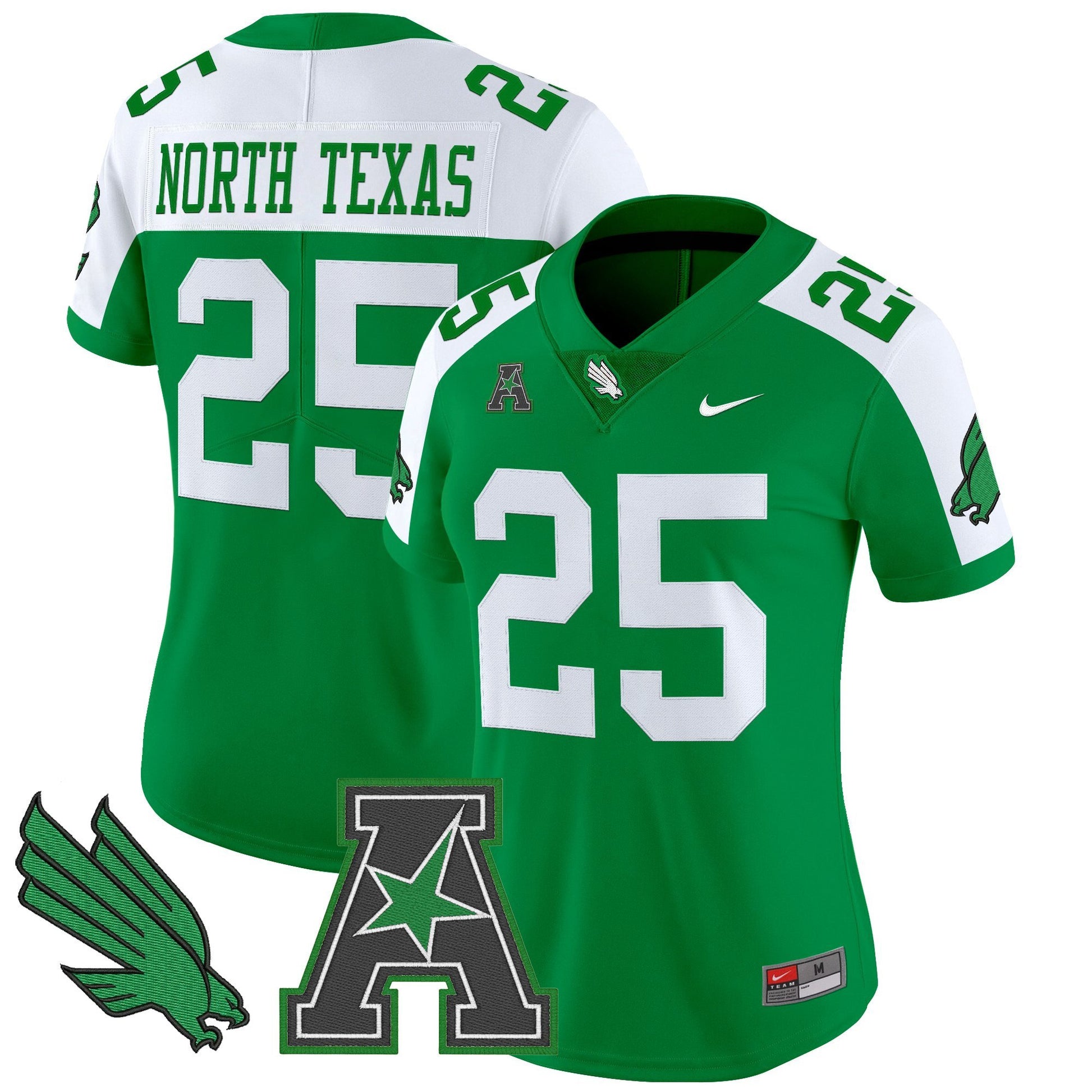 Women's North Texas Mean Green 2025 Vapor Limited Jersey - All Stitched