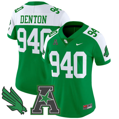 Women's North Texas Mean Green 2025 Vapor Limited Jersey - All Stitched
