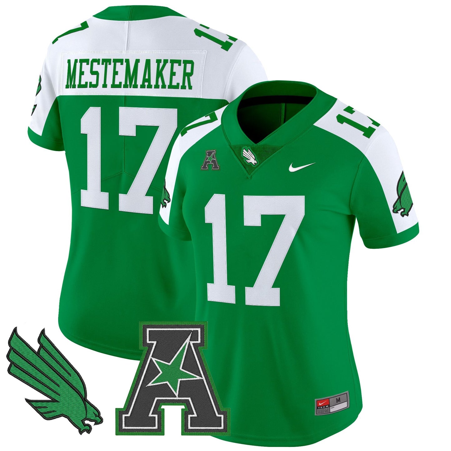 Women's North Texas Mean Green 2025 Vapor Limited Jersey - All Stitched