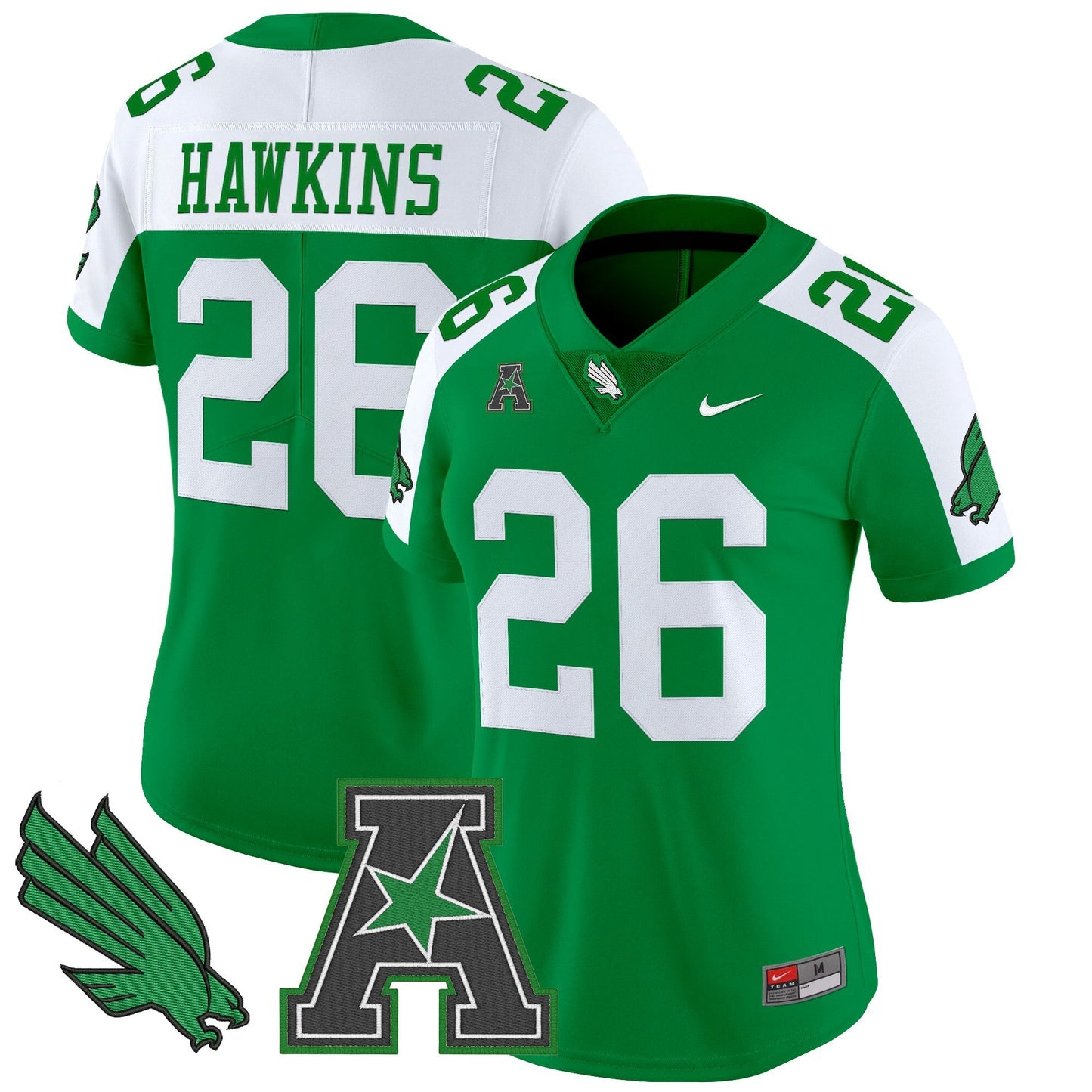 Women's North Texas Mean Green 2025 Vapor Limited Jersey - All Stitched