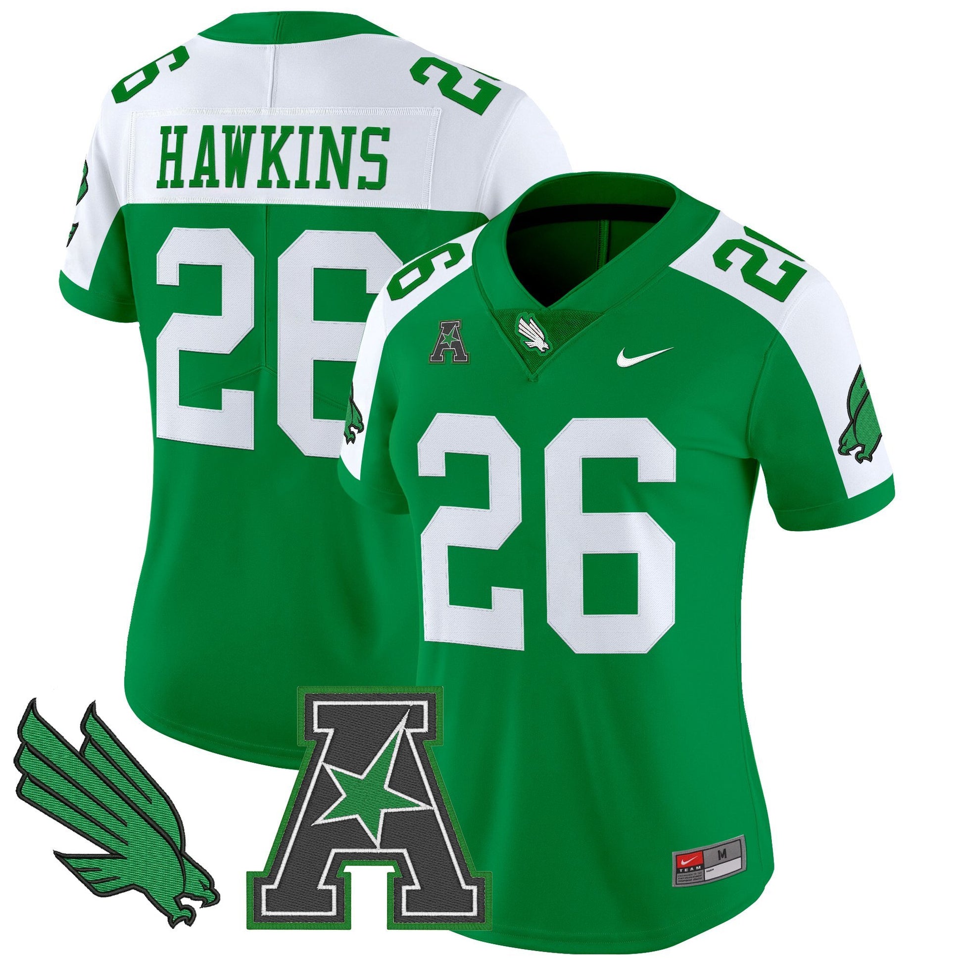 Women's North Texas Mean Green 2025 Vapor Limited Jersey - All Stitched