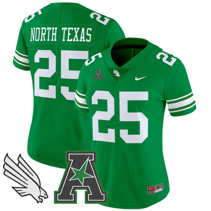 Women's North Texas Mean Green 2025 Vapor Limited Jersey - All Stitched