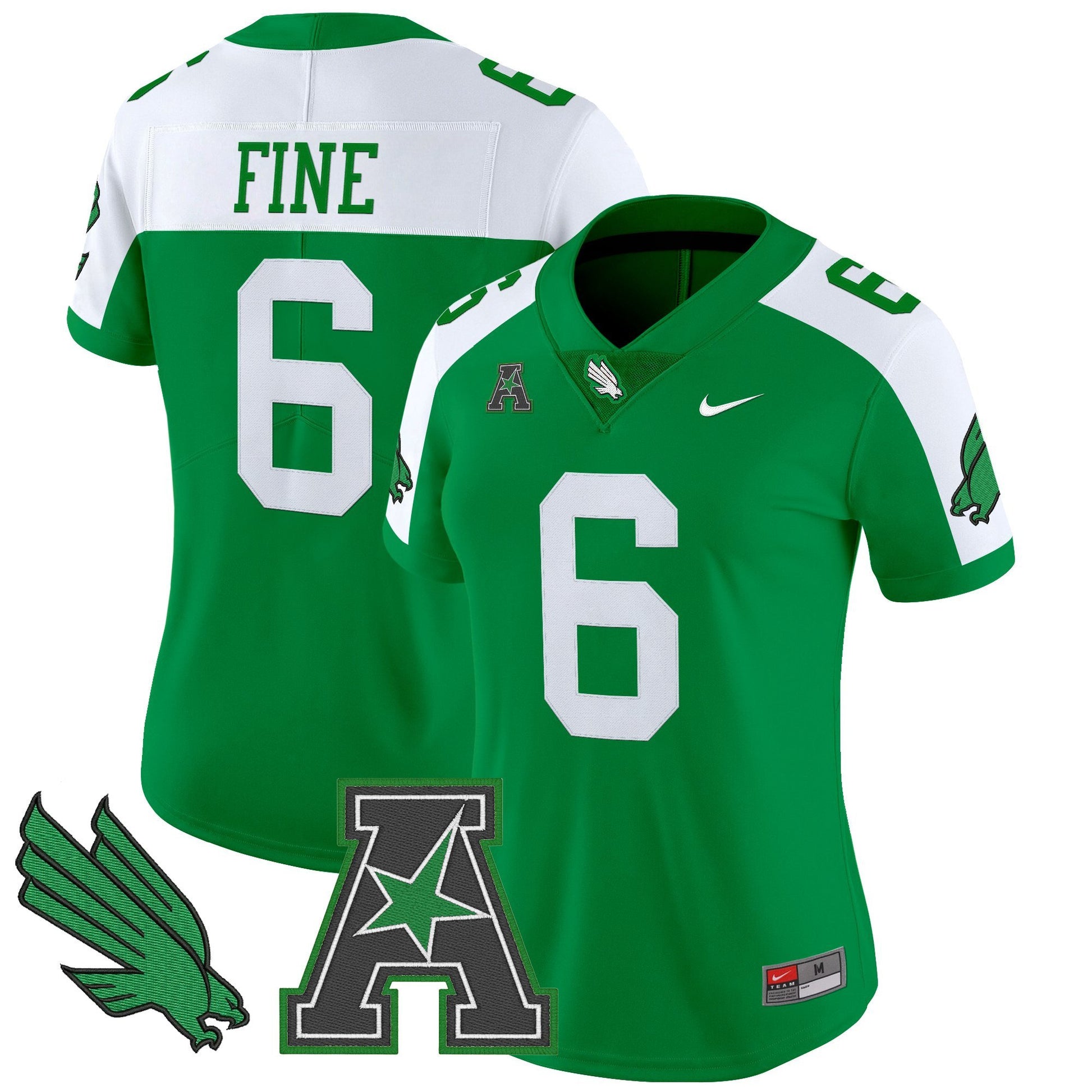 Women's North Texas Mean Green 2025 Vapor Limited Jersey - All Stitched