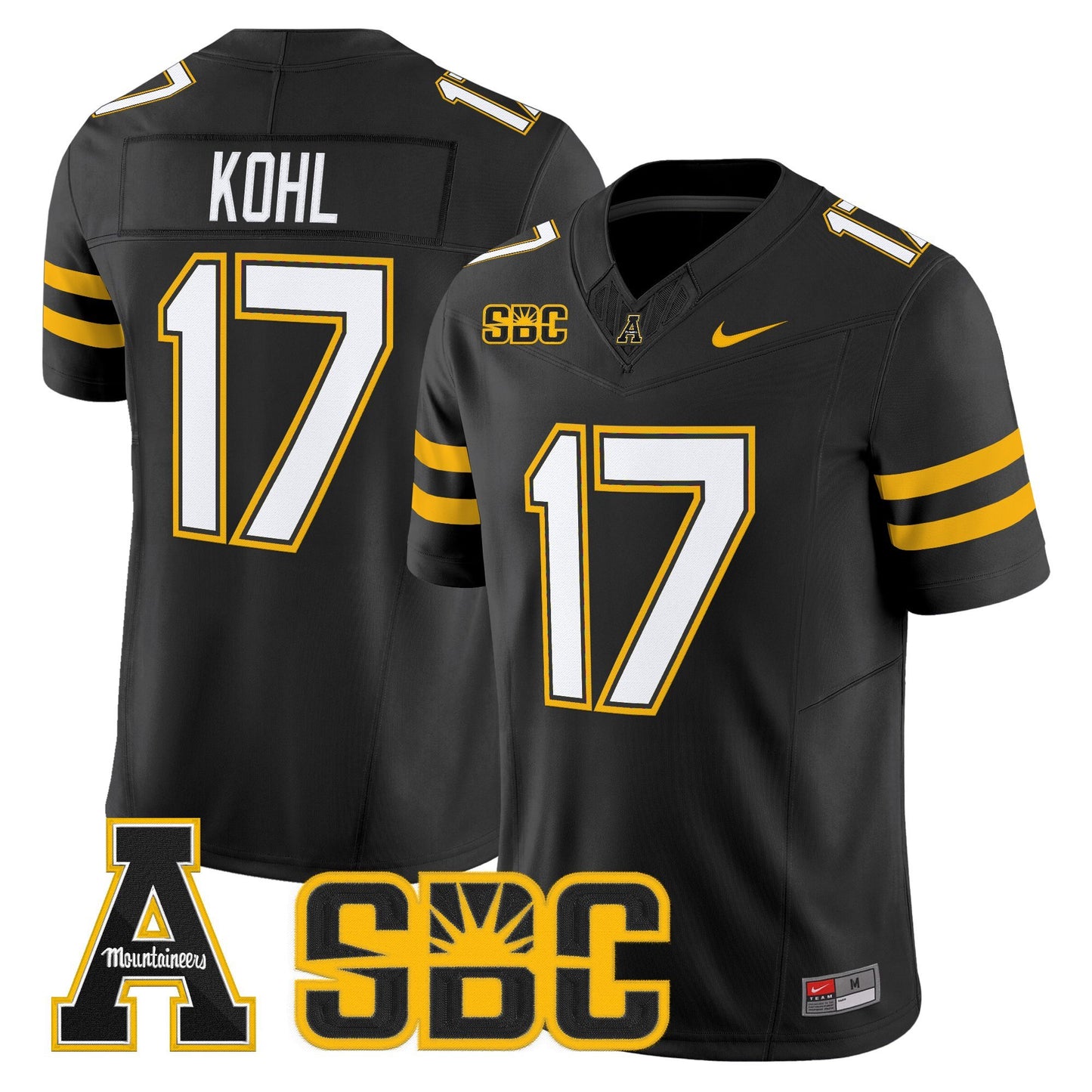 Men's App State Mountaineers 2025 Vapor Limited Jersey - All stitched