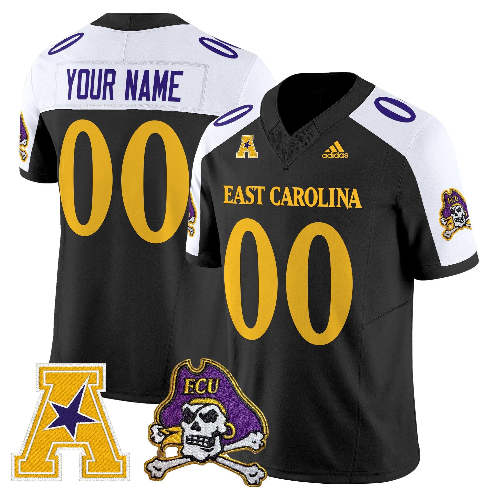 East Carolina Pirates 2025 Vapor Limited Custom Jersey - All Stitched