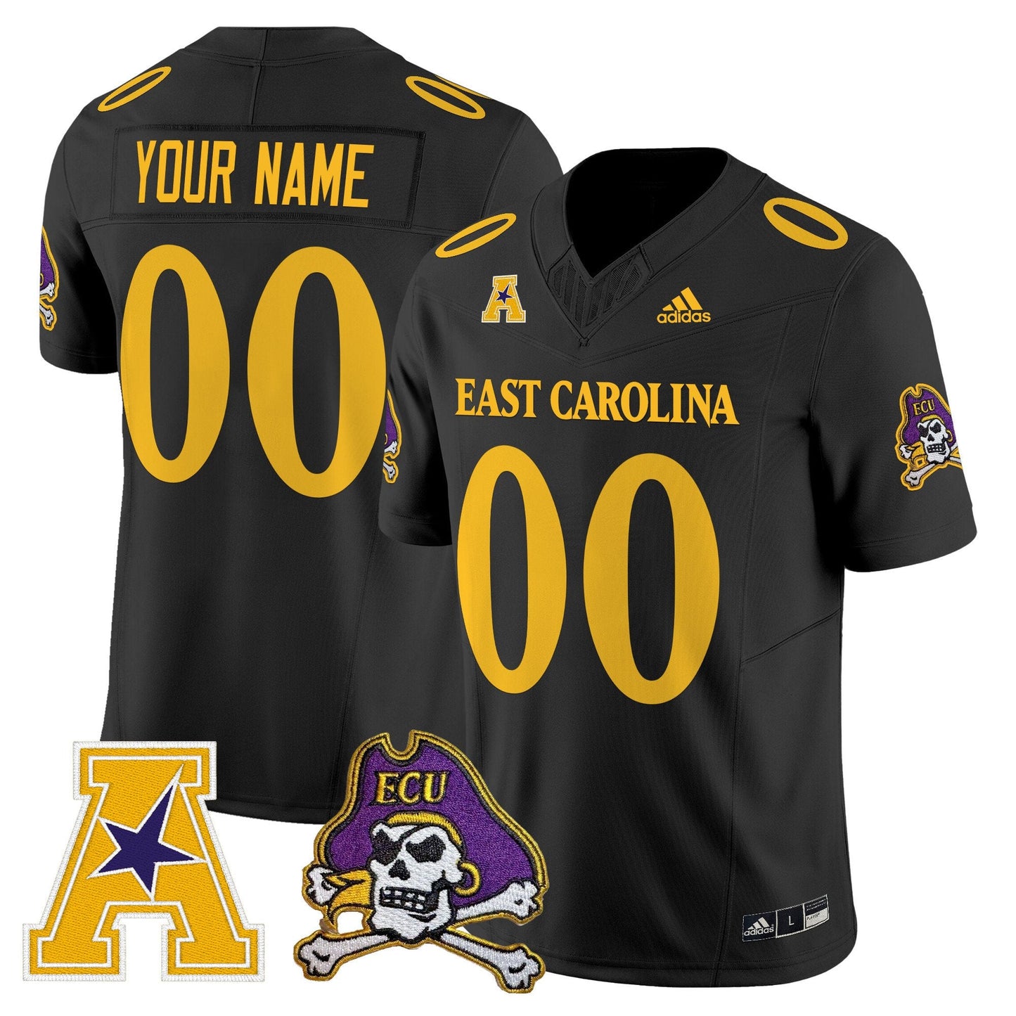East Carolina Pirates 2025 Vapor Limited Custom Jersey - All Stitched