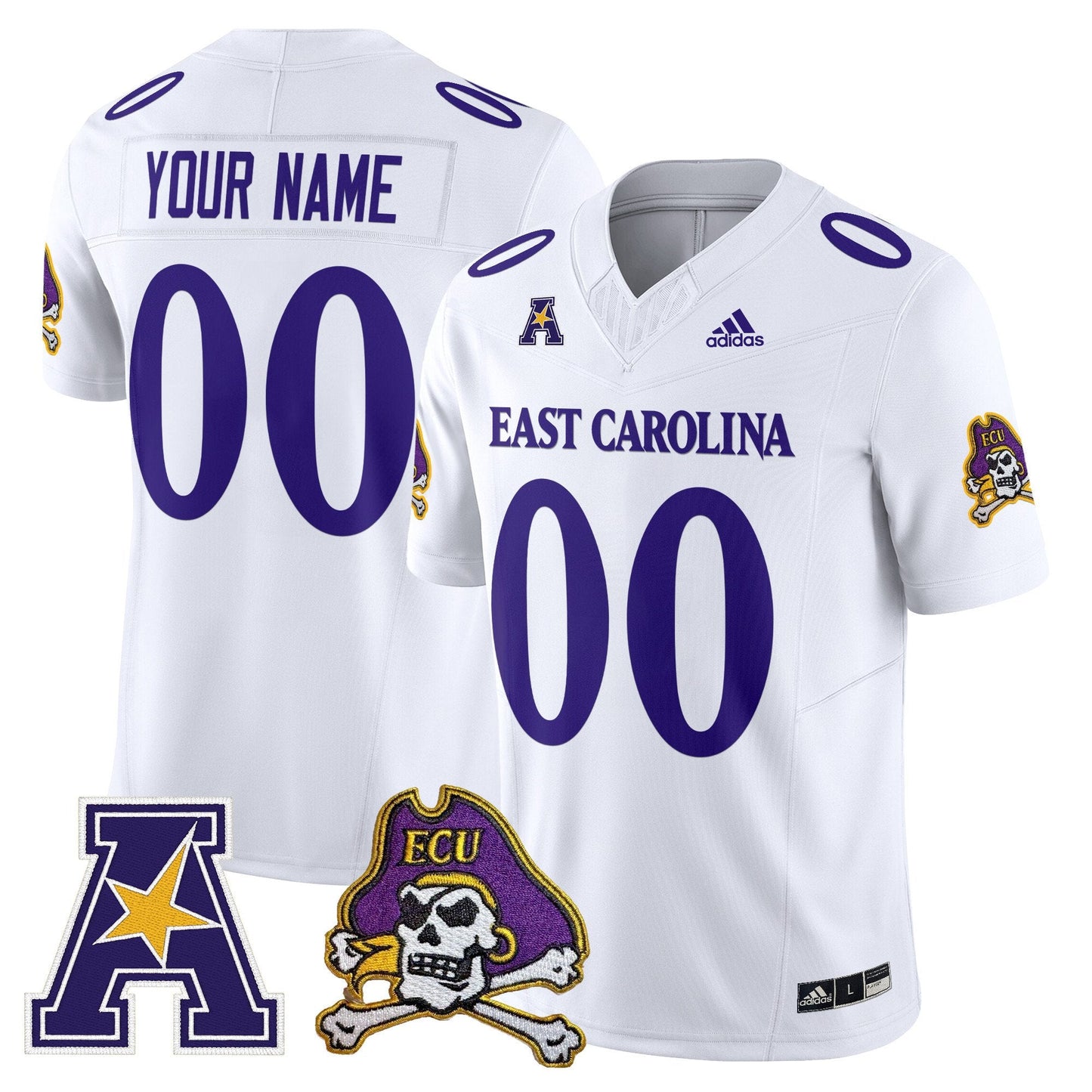 East Carolina Pirates 2025 Vapor Limited Custom Jersey - All Stitched