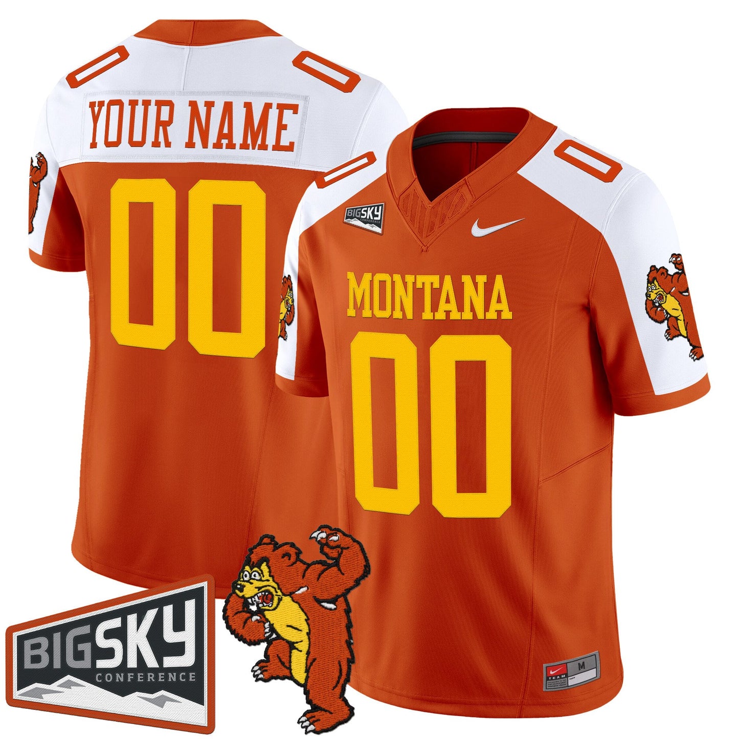 Montana Grizzlies 1995 Throwback Vapor Limited Custom Jersey - All Stitched