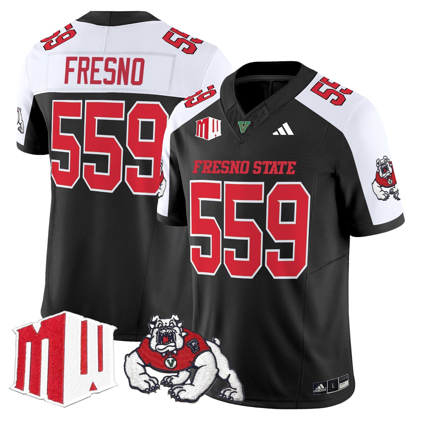 Men's Fresno State Bulldogs 2025 Vapor Limited Jersey - All Stitched