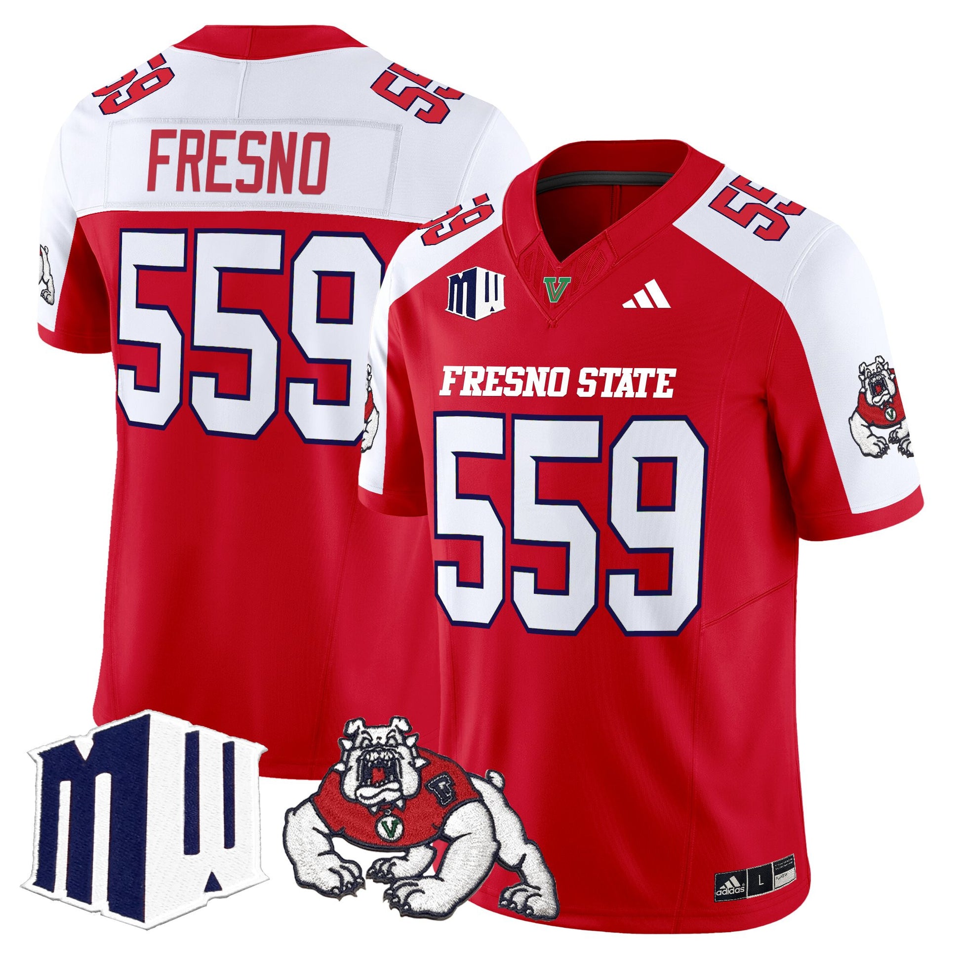Men's Fresno State Bulldogs 2025 Vapor Limited Jersey - All Stitched