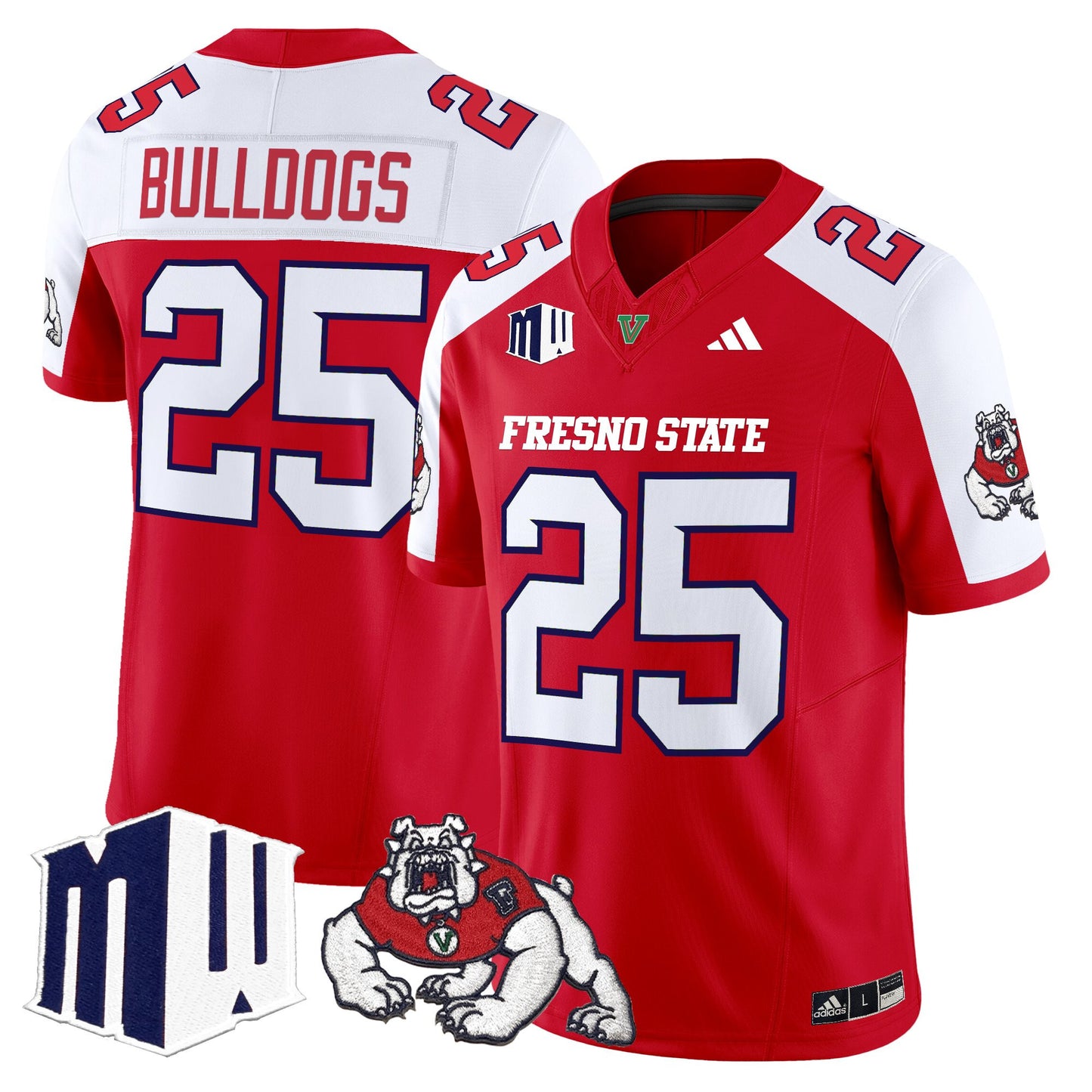 Men's Fresno State Bulldogs 2025 Vapor Limited Jersey - All Stitched