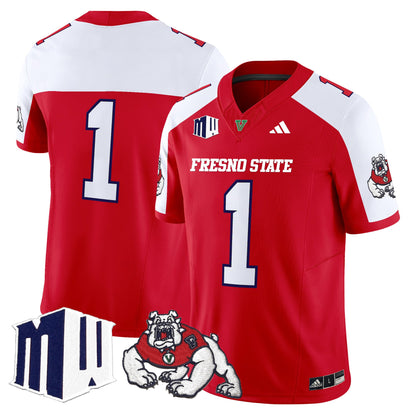 Men's Fresno State Bulldogs 2025 Vapor Limited Jersey - All Stitched