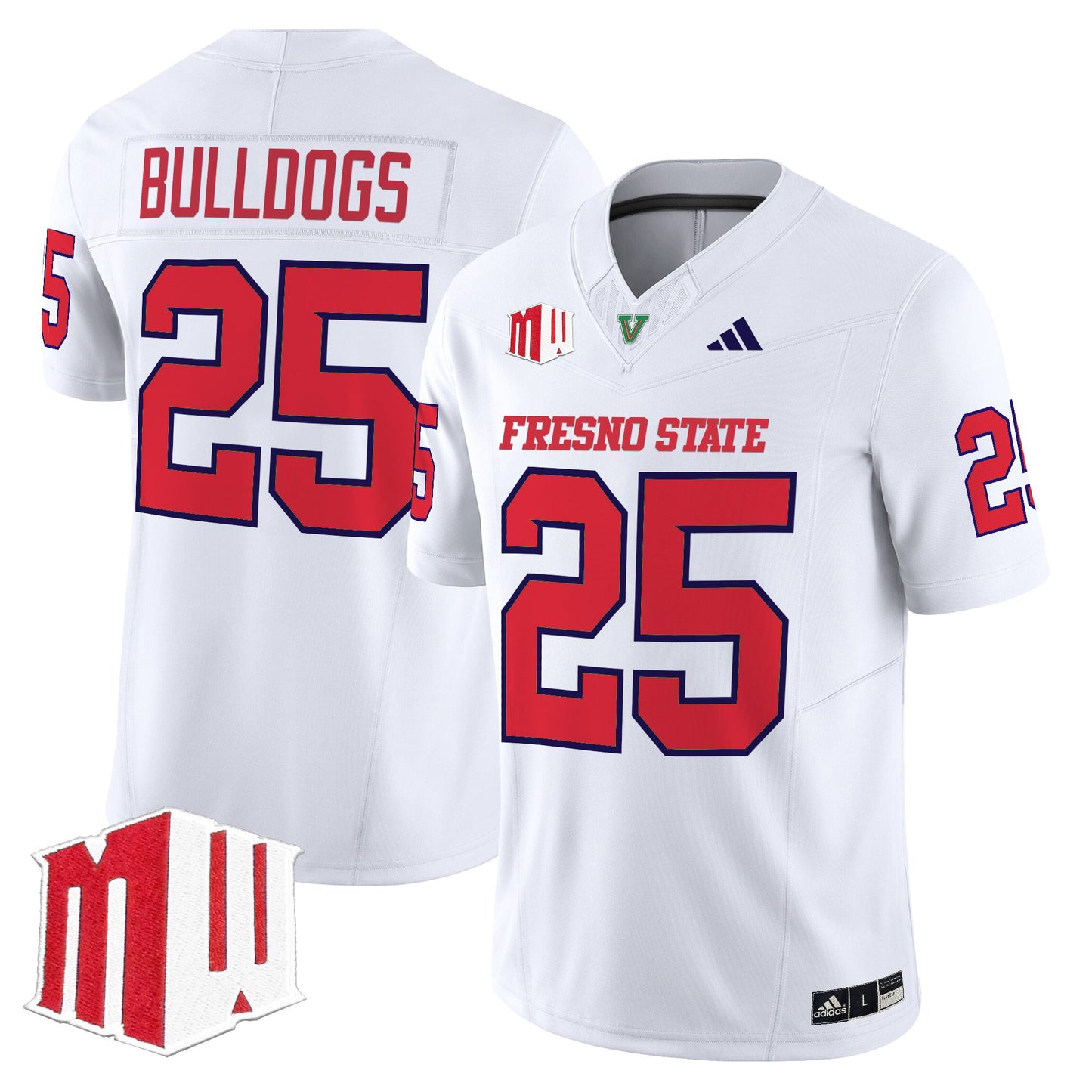 Men's Fresno State Bulldogs 2025 Vapor Limited Jersey - All Stitched