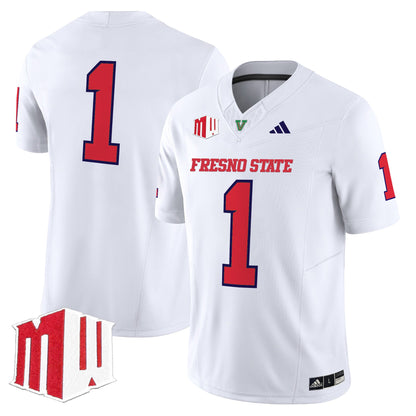 Men's Fresno State Bulldogs 2025 Vapor Limited Jersey - All Stitched