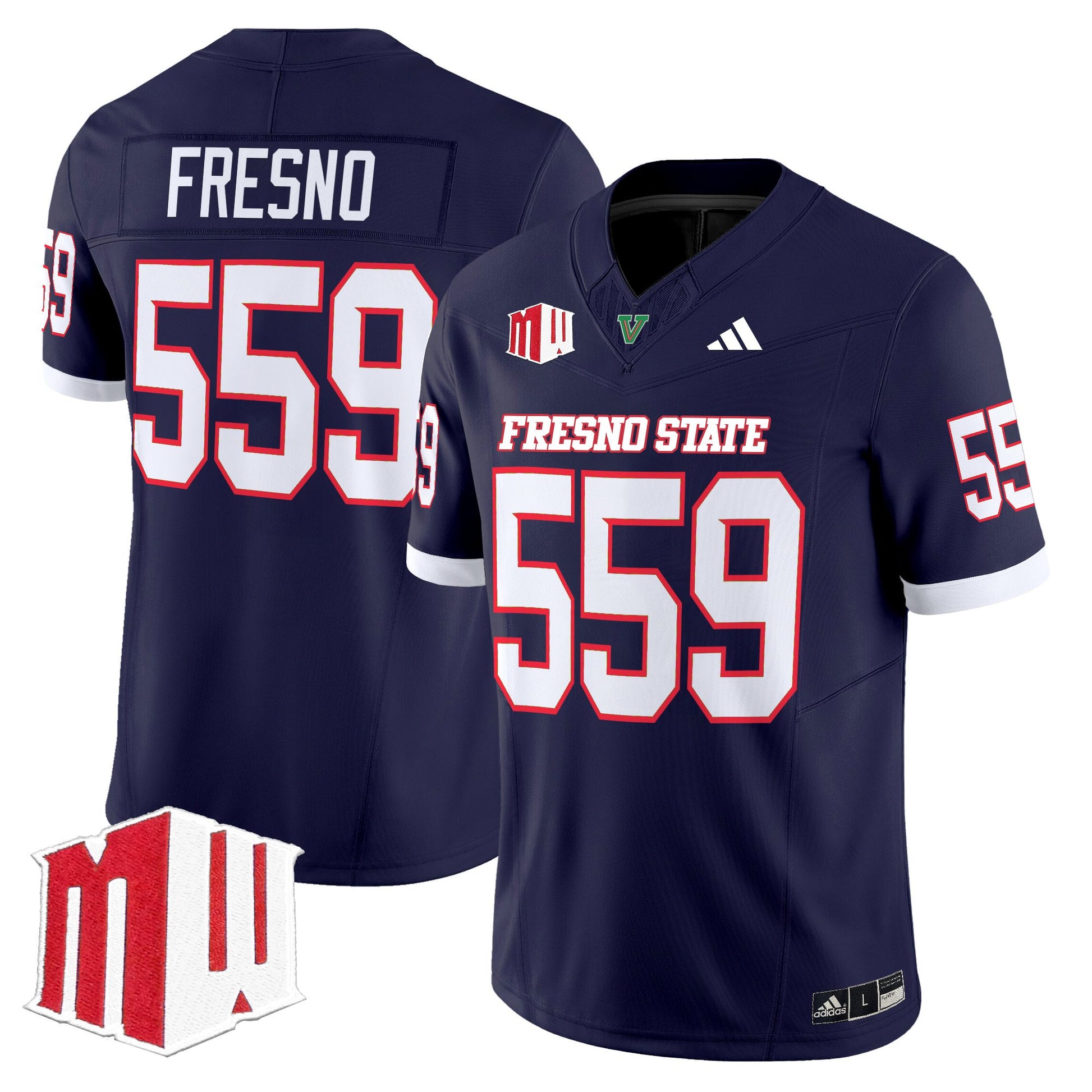 Men's Fresno State Bulldogs 2025 Vapor Limited Jersey - All Stitched