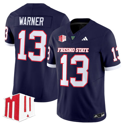 Men's Fresno State Bulldogs 2025 Vapor Limited Jersey - All Stitched