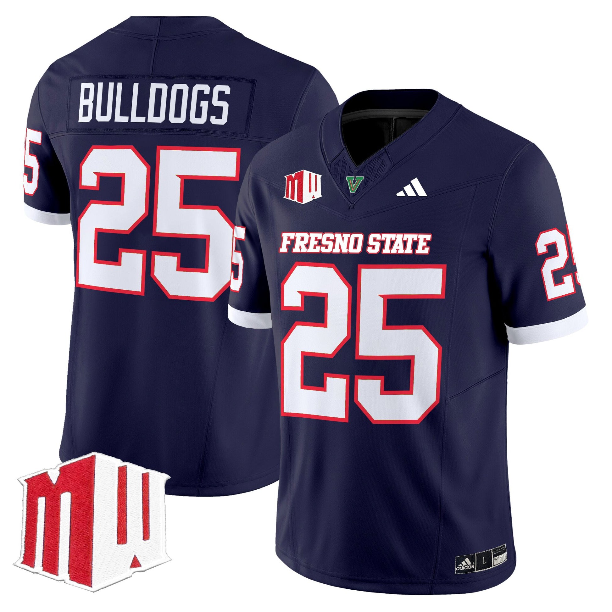 Men's Fresno State Bulldogs 2025 Vapor Limited Jersey - All Stitched